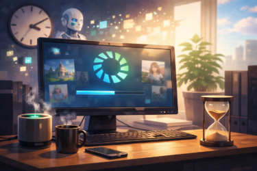 画像生成を待つChatGPT